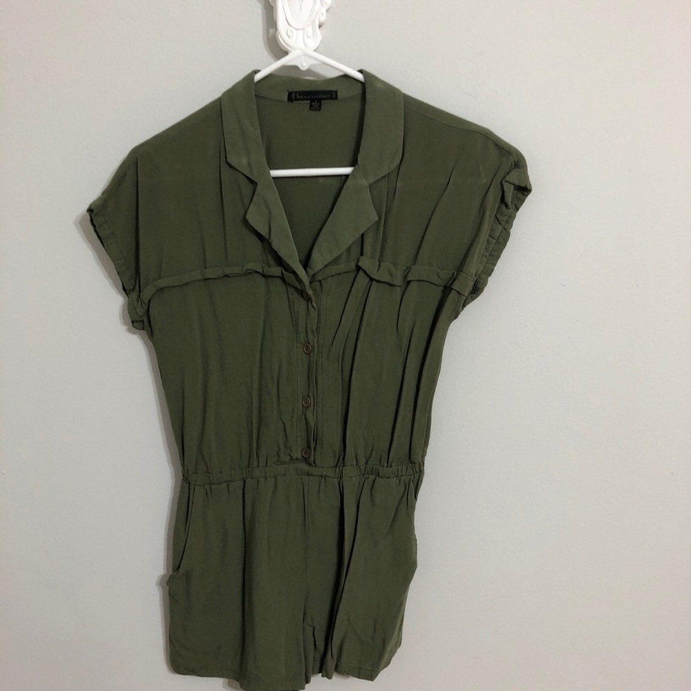 Army, olive green romper